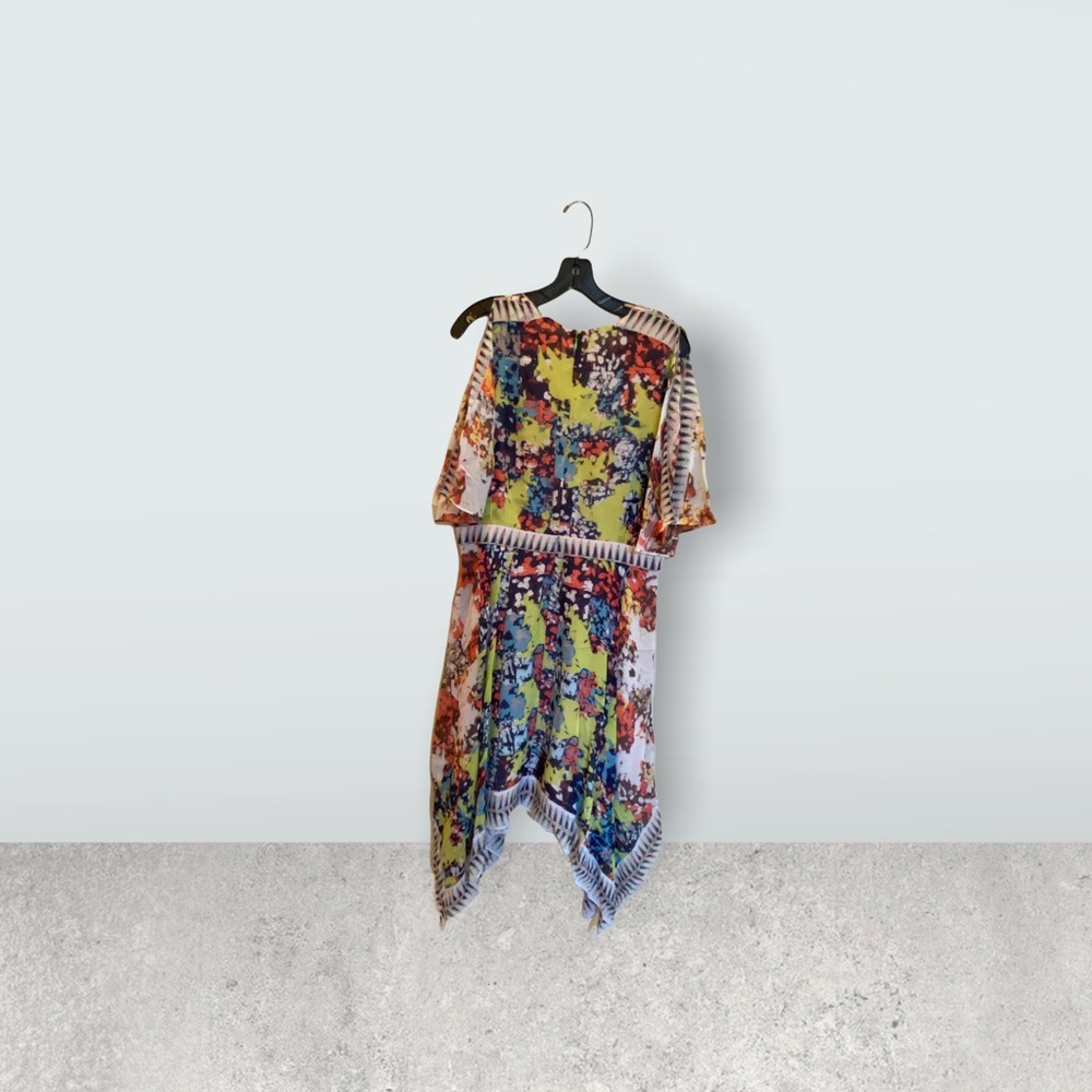 Flutter sleeve, handkerchief dress